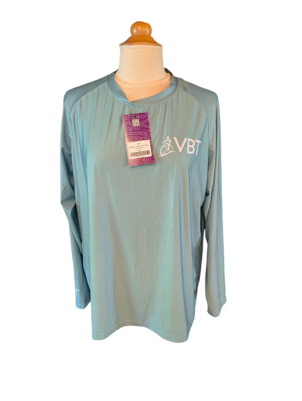 VBT Primal Women's Impel Active Cycling Shirt Long Sleeve Pale Green Size 3XL